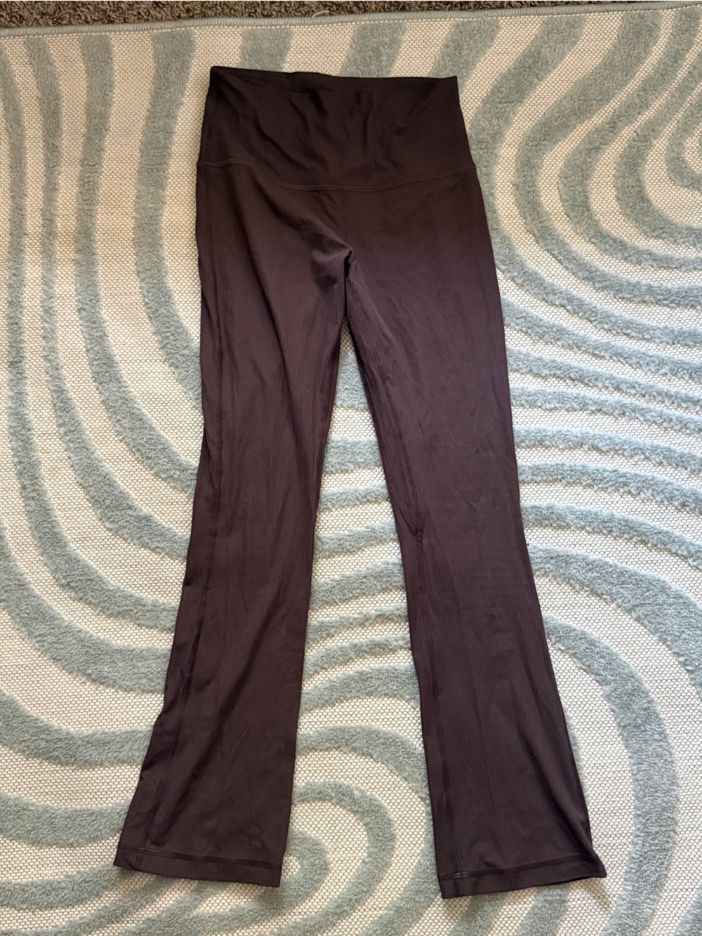 Align High Rise Mini Flare pant brown short length size 6